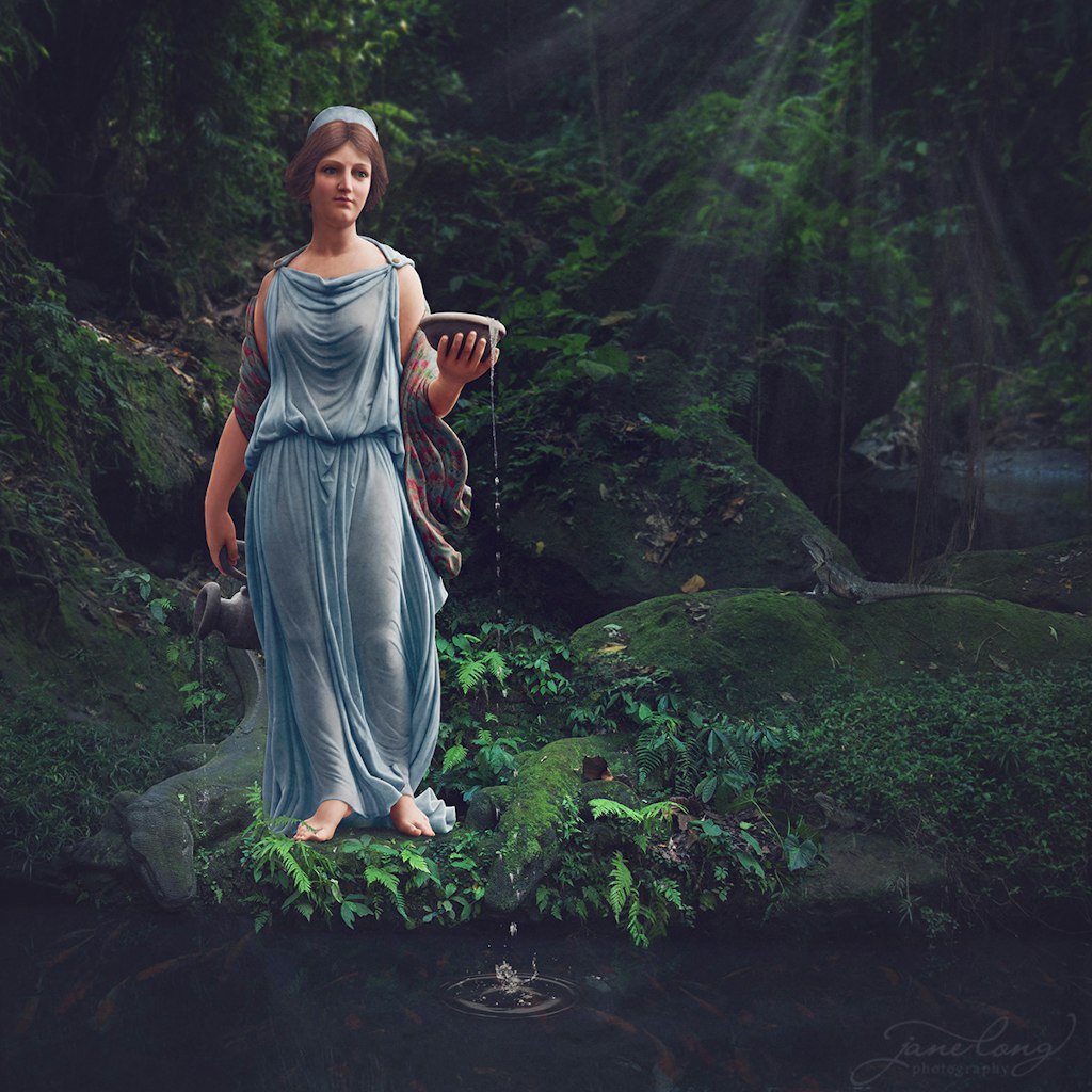 Hebe - Original image of statue taken at Ballarat Botanical Gardens, Vic.
75 cm x 75 cm Limited Edition Fine Art Print. Edition limited to 25 + 2AP.
50...